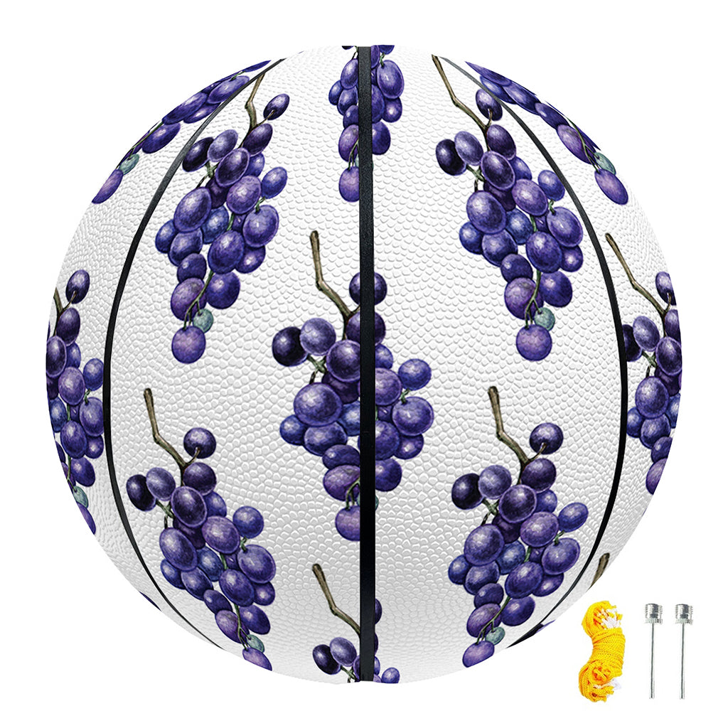 Watercolor Grape Pattern Print Basketball