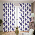 Watercolor Grape Pattern Print Dimout Pencil Pleat Curtains
