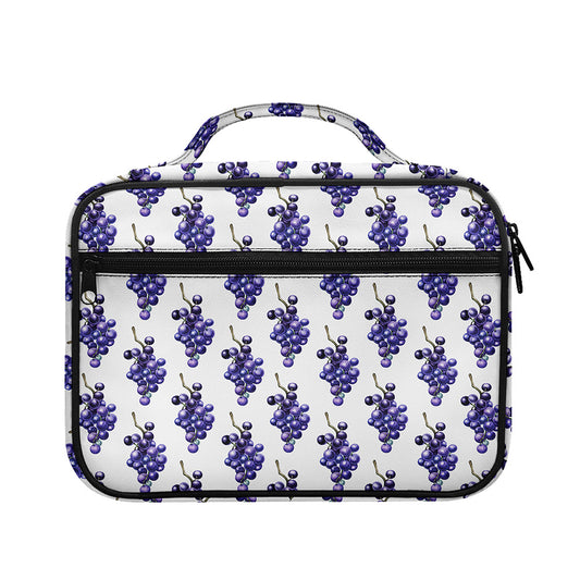 Watercolor Grape Pattern Print Briefcase Bible Bag