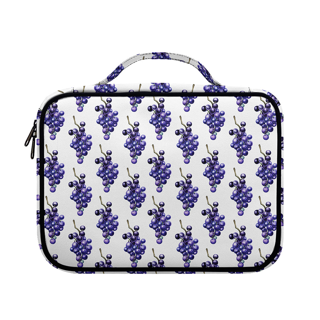 Watercolor Grape Pattern Print Briefcase Bible Bag
