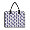 Watercolor Grape Pattern Print Canvas Tote Bag
