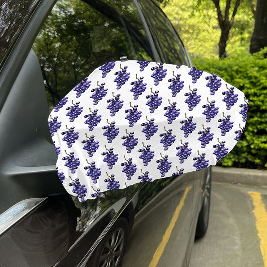 Watercolor Grape Pattern Print Car Side Mirror Covers