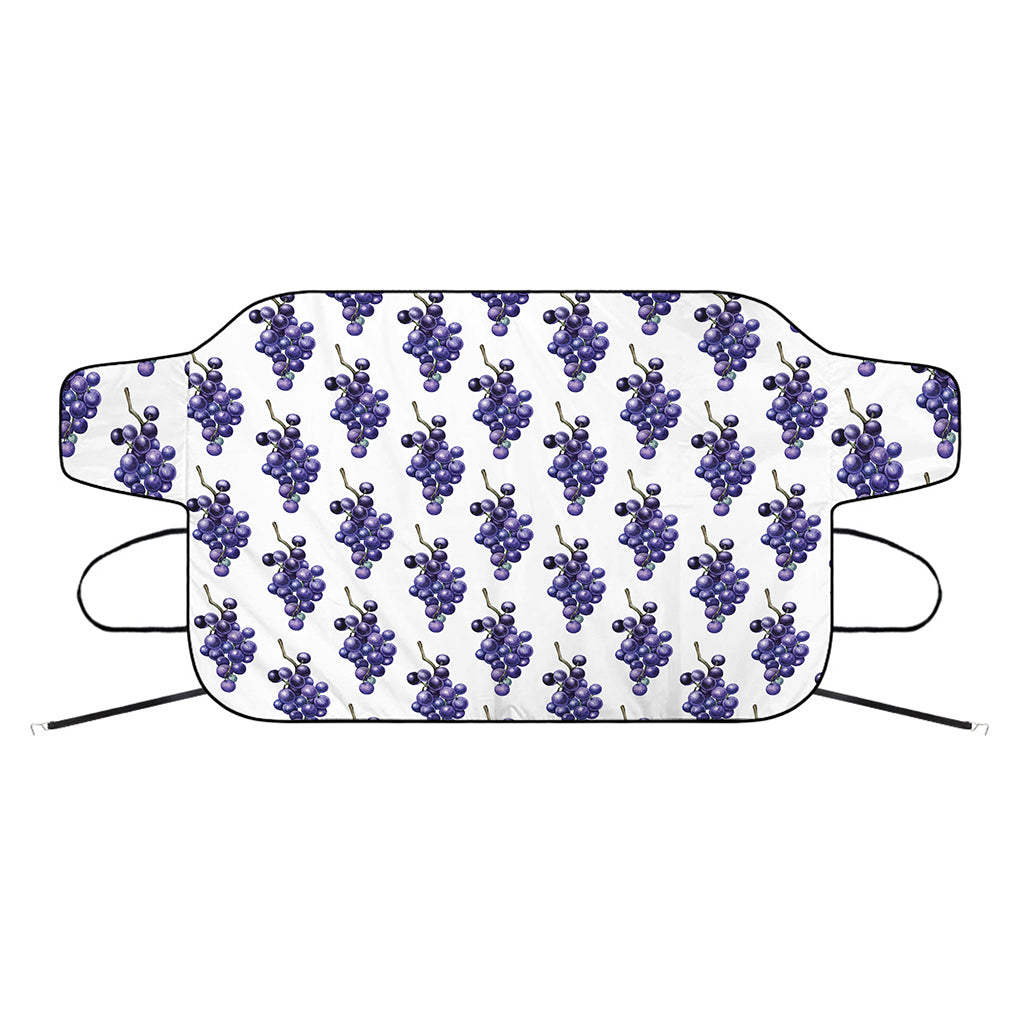 Watercolor Grape Pattern Print Car Windshield Snow Cover