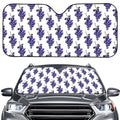 Watercolor Grape Pattern Print Car Windshield Sun Shade
