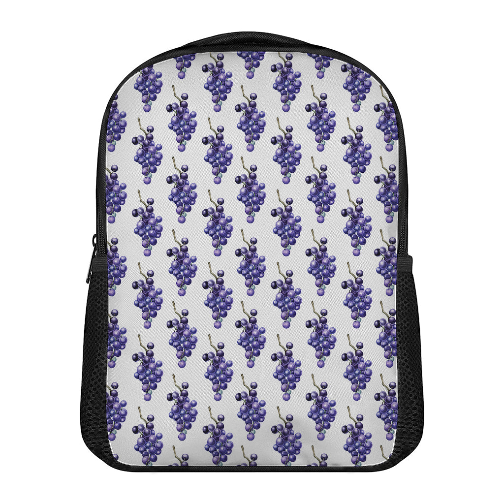 Watercolor Grape Pattern Print Casual Backpack