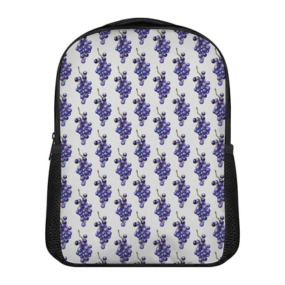 Watercolor Grape Pattern Print Casual Backpack
