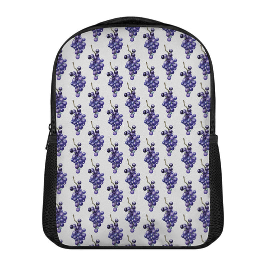 Watercolor Grape Pattern Print Casual Backpack