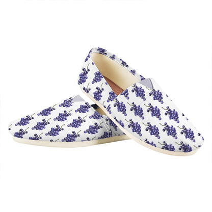 Watercolor Grape Pattern Print Casual Shoes
