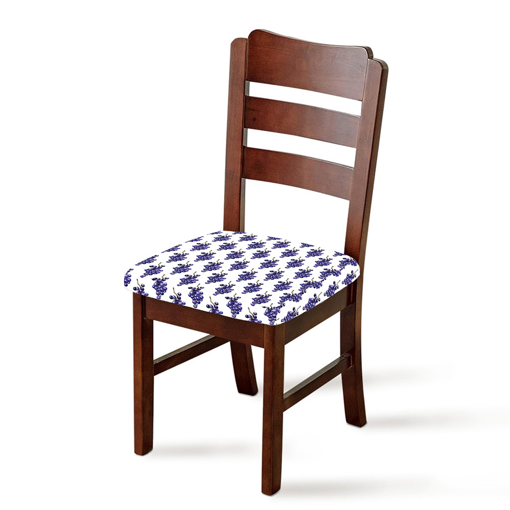 Watercolor Grape Pattern Print Chair Cushion Cover