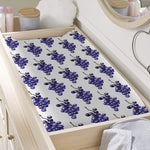 Watercolor Grape Pattern Print Changing Pad Cover