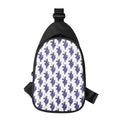 Watercolor Grape Pattern Print Sling Bag
