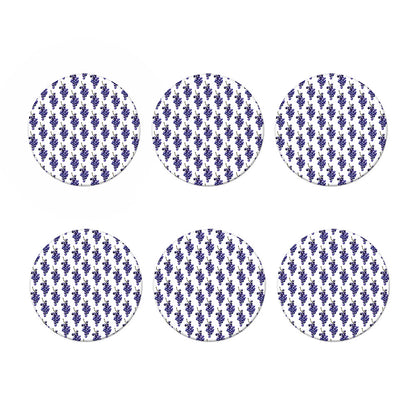 Watercolor Grape Pattern Print Coaster Set