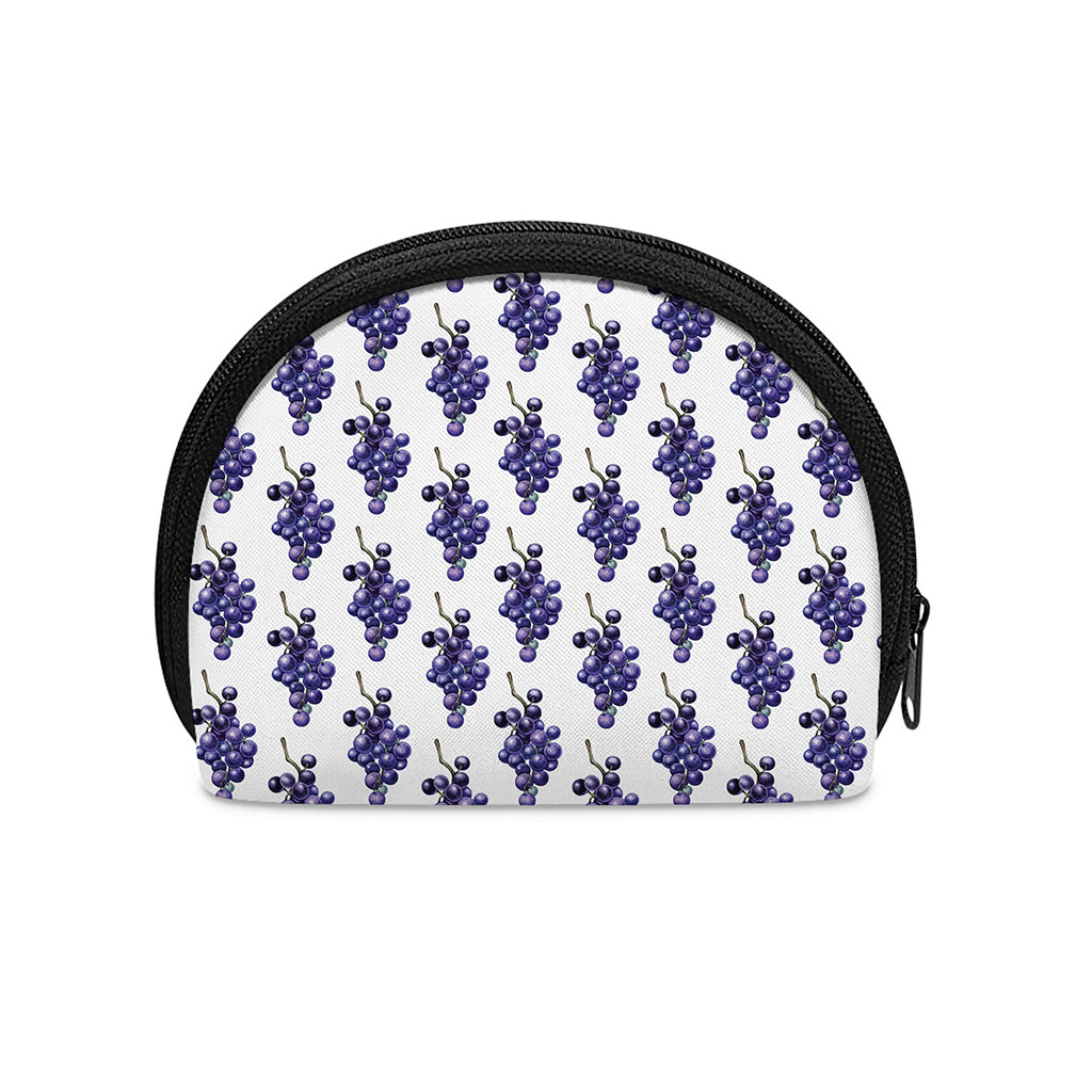 Watercolor Grape Pattern Print Coin Purse