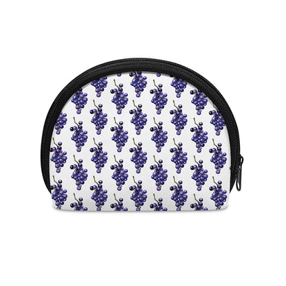 Watercolor Grape Pattern Print Coin Purse