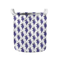 Watercolor Grape Pattern Print Collapsible Laundry Basket