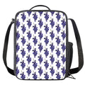 Watercolor Grape Pattern Print Crossbody Lunch Bag