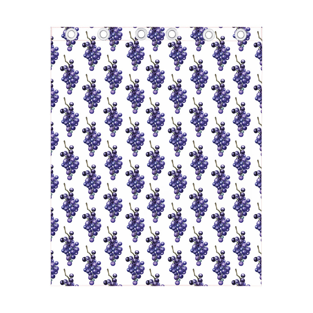 Watercolor Grape Pattern Print Curtain