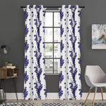 Watercolor Grape Pattern Print Curtain
