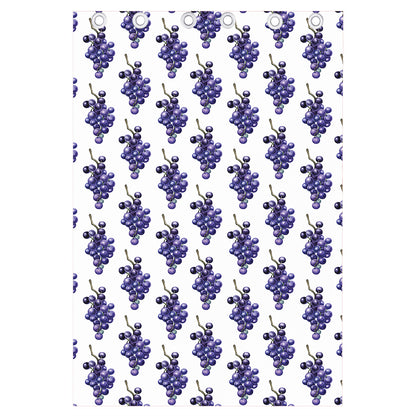 Watercolor Grape Pattern Print Curtain