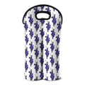 Watercolor Grape Pattern Print Double Neoprene Wine Tote