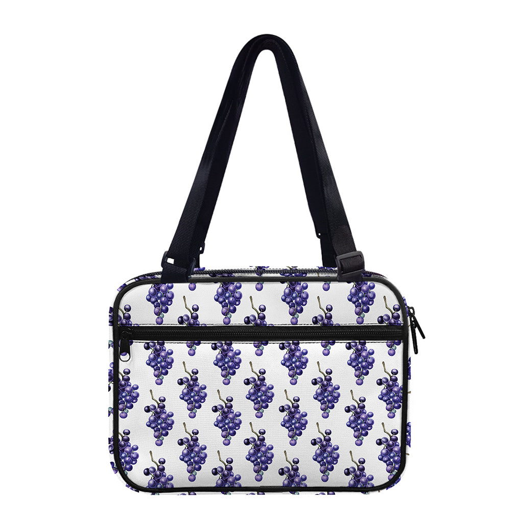 Watercolor Grape Pattern Print Double Strap Bible Bag