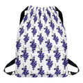 Watercolor Grape Pattern Print Drawstring Backpack