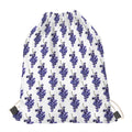 Watercolor Grape Pattern Print Drawstring Bag