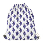 Watercolor Grape Pattern Print Drawstring Bag
