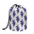 Watercolor Grape Pattern Print Drawstring Makeup Bag