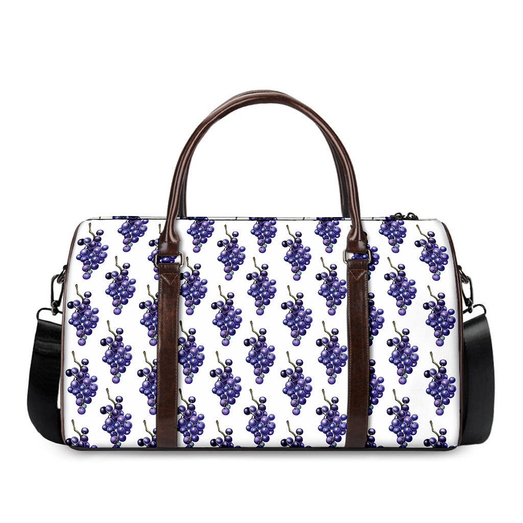 Watercolor Grape Pattern Print Duffle Bag