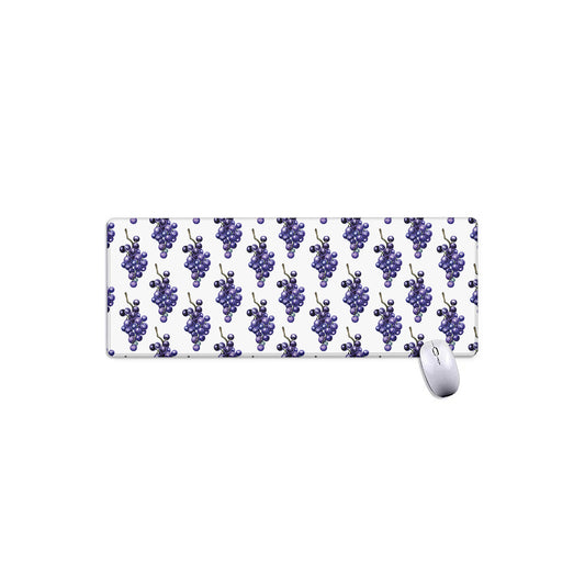 Watercolor Grape Pattern Print Extended Mouse Pad
