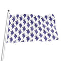 Watercolor Grape Pattern Print Flag