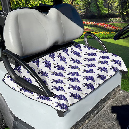 Watercolor Grape Pattern Print Golf Cart Seat Cover