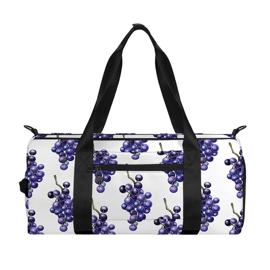Watercolor Grape Pattern Print Gym Bag