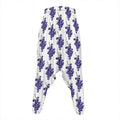 Watercolor Grape Pattern Print Hammer Pants