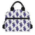 Watercolor Grape Pattern Print Insulated Lunch Bag