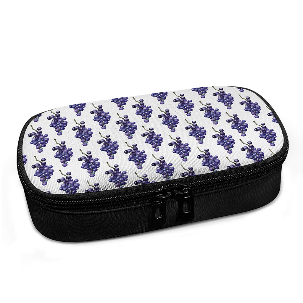 Watercolor Grape Pattern Print Insulin Cooler Travel Case