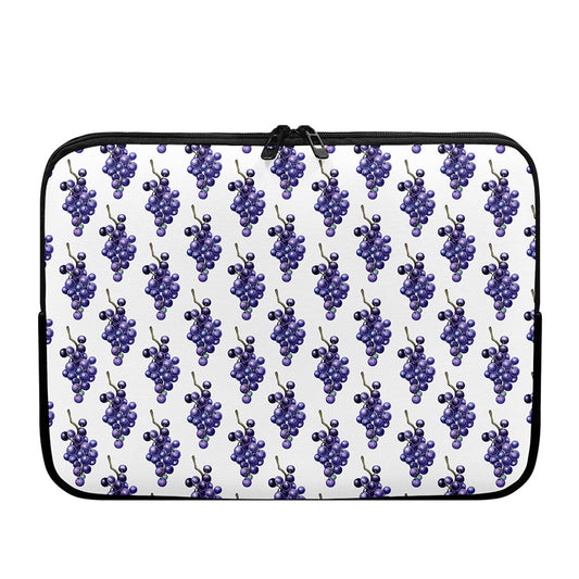 Watercolor Grape Pattern Print Laptop Sleeve