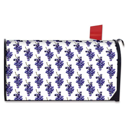 Watercolor Grape Pattern Print Mailbox Cover
