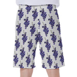 Watercolor Grape Pattern Print Men's Beach Shorts