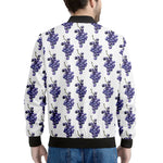 Watercolor Grape Pattern Print Men's Bomber Jacket