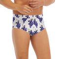 Watercolor Grape Pattern Print Men's Briefs