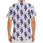 Watercolor Grape Pattern Print Men's Deep V-Neck Shirt