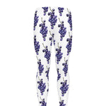 Watercolor Grape Pattern Print Men's leggings