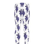 Watercolor Grape Pattern Print Men's leggings