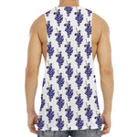 Watercolor Grape Pattern Print Men's Muscle Tank Top