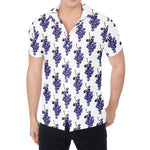 Watercolor Grape Pattern Print Men's Shirt