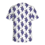 Watercolor Grape Pattern Print Men's Sports T-Shirt