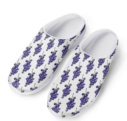 Watercolor Grape Pattern Print Mesh Casual Shoes