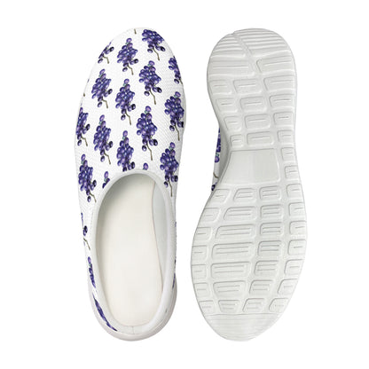 Watercolor Grape Pattern Print Mesh Casual Shoes